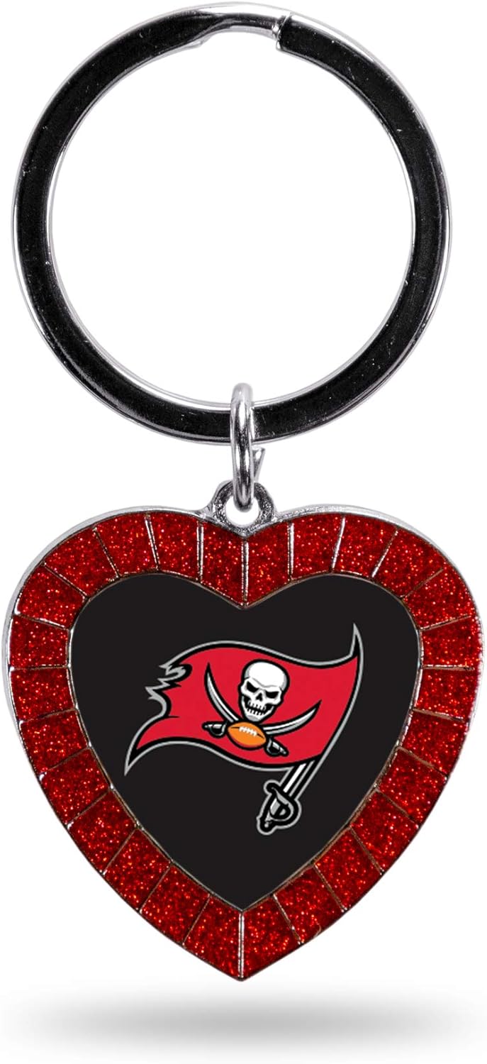 Rico Industries NFL Football Rhinestone Heart Keychain – Great Accessory