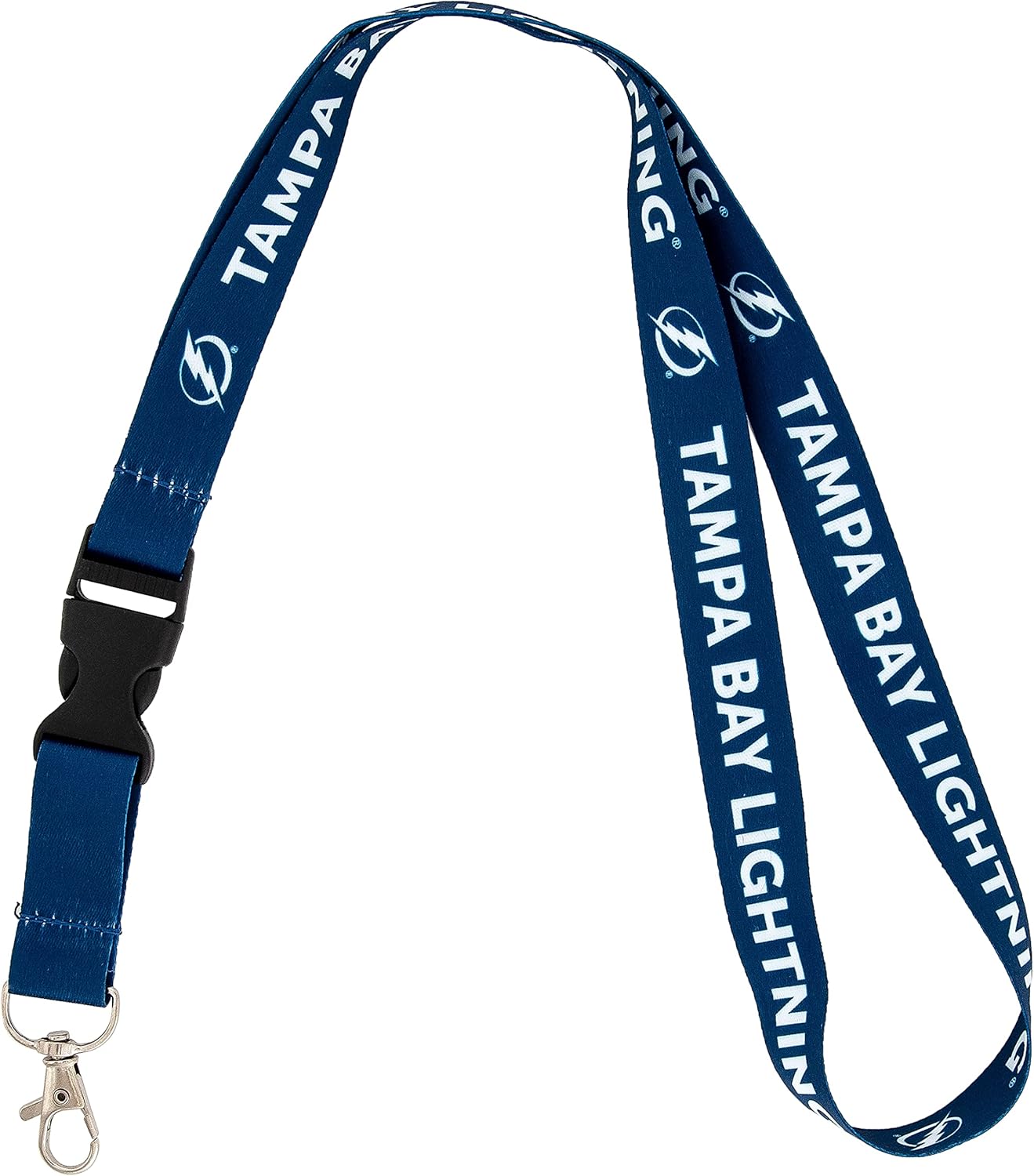 Desert Cactus Tampa Bay Lightning Lanyard NHL National Hockey League Car Keys ID Badge Holder Keychain Detachable Breakaway Snap Buckle (Lanyard 1 – Blue)